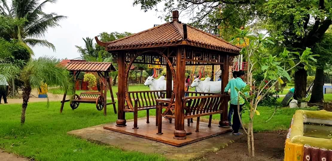 Garden gazebo seating