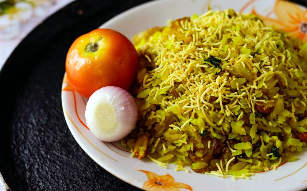 Kanda poha breakfast